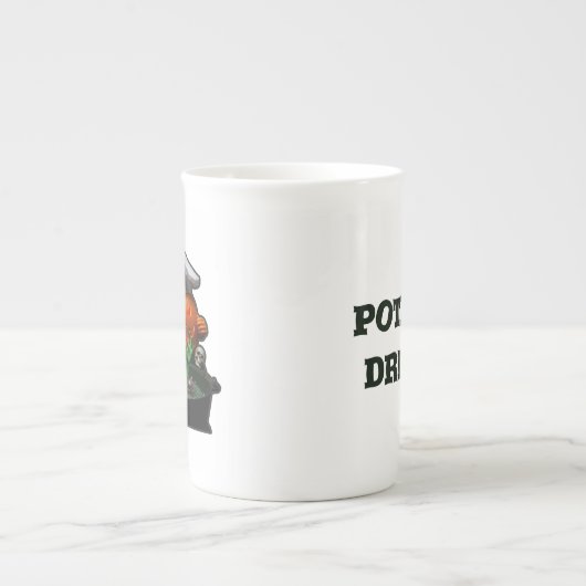 Pumpkin Chef Halloween – Witch’s Brew themes ボーンチャイナマグカップ (正面)