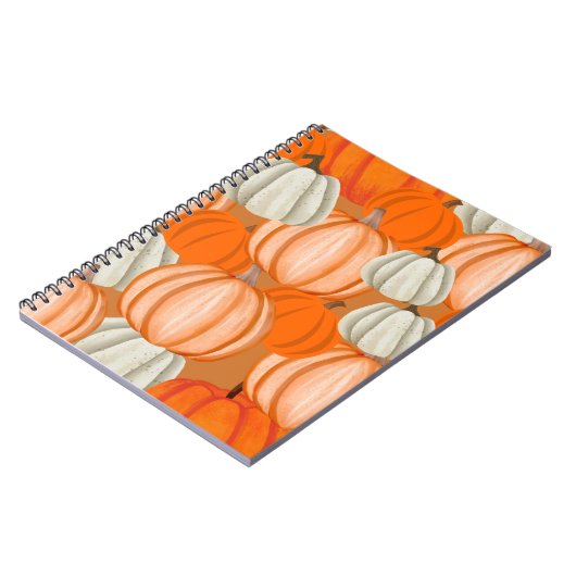 Pumpkin Collage Notebook – Autumn Aesthetic  ノートブック (左側)