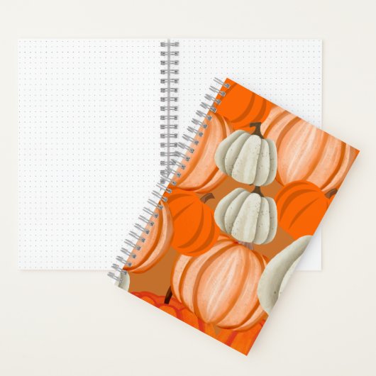 Pumpkin Collage Notebook Autumn Aesthetic Journal ノートブック (内側)