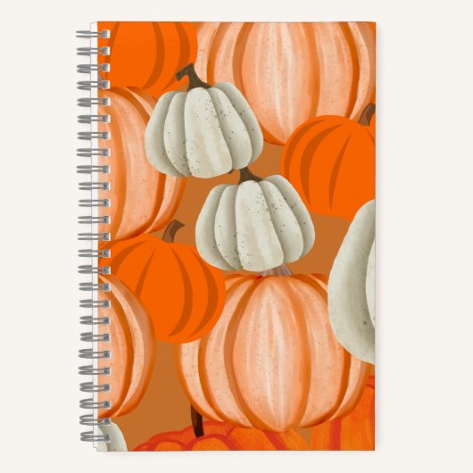 Pumpkin Collage Notebook Autumn Aesthetic Journal ノートブック (正面)