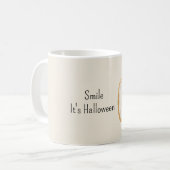 Pumpkin Cookie Smile Halloween コーヒーマグカップ (正面左)