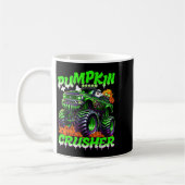 Pumpkin Crusher Monster Truck Ghosts Halloween For コーヒーマグカップ (左)