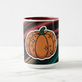 Pumpkin Decal Waves Combo Mug マグカップ (中央)