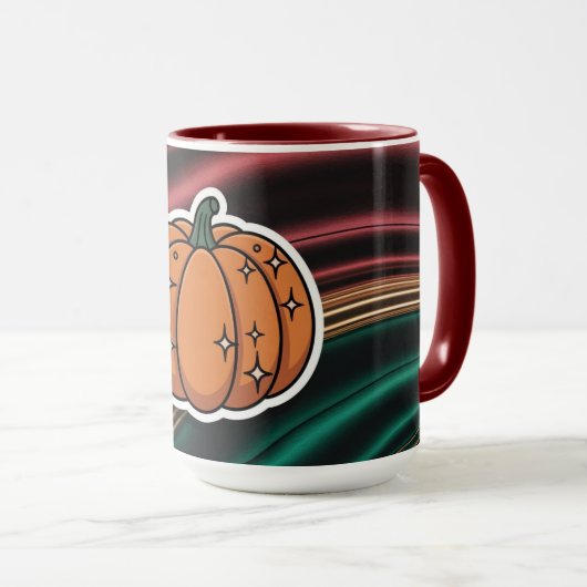 Pumpkin Decal Waves Combo Mug マグカップ (正面右)