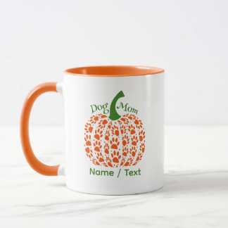 Pumpkin Dog Mom Mug – Funny Personalized Fall Gift マグカップ
