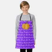 Pumpkin Don't Be Shy KID'S All-Over Print Apron エプロン (着用した状態)