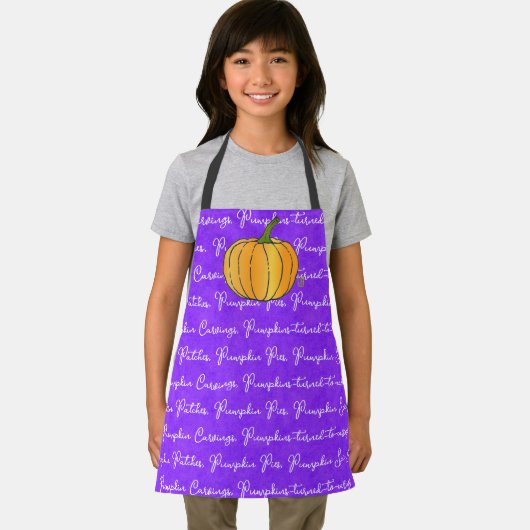 Pumpkin Don't Be Shy KID'S All-Over Print Apron エプロン (インサイチュ)