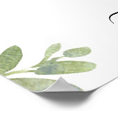 Pumpkin Drive By Baby Shower Welcome Sign ポスター (角)