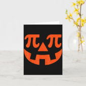 Pumpkin E Funny Math Thanksgiving Science Teacher カード (黄色い花)