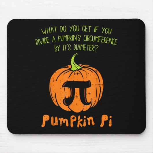 Pumpkin E Math Shirt Funny Halloween Thanksgiving マウスパッド (正面)