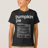 Pumpkin E Nutrition Facts Funny Thanksgiving Chris Tシャツ (正面)