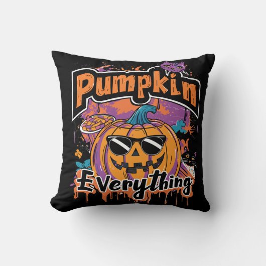 Pumpkin Everything | ExDesigner | Halloween クッション (正面)