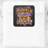 Pumpkin Everything | ExDesigner | Halloween スクエアシール (バッグ)