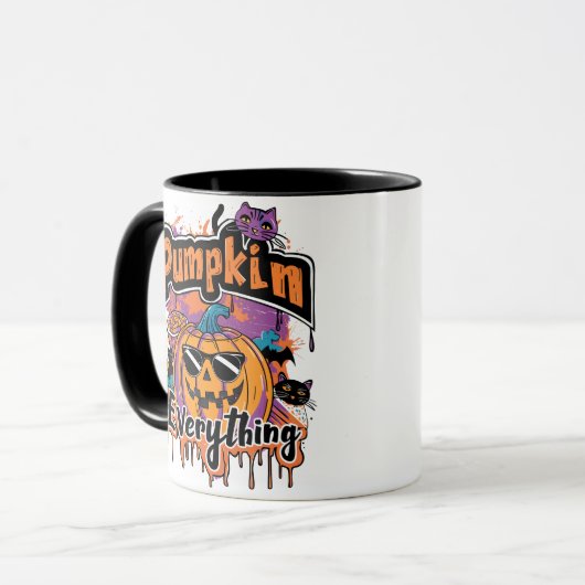 Pumpkin Everything | ExDesigner | Halloween マグカップ (正面左)