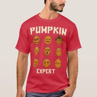 Pumpkin Expert Scary Movies Halloween Tシャツ