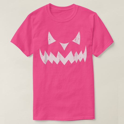 Pumpkin Face JACK O' LANTERN Halloween Trick or Tr Tシャツ (デザイン正面)