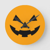Pumpkin Face Wall Clock ラウンド壁時計 (正面)