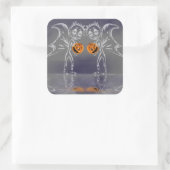 Pumpkin Fairies Have Fun On Halloween スクエアシール (バッグ)