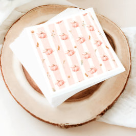 Pumpkin Fall Floral Baby Shower スタンダードカクテルナプキン