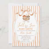 Pumpkin Fall In Love Gender Neutral Baby Shower 招待状 (正面)