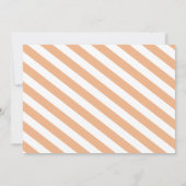 Pumpkin First Birthday Photo Thank You 招待状 (裏面)