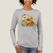 Pumpkin floral fall vibes トライブレンドＴシャツ (正面)