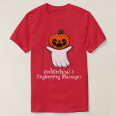 Pumpkin ghost Architectural & Engineering Manager Tシャツ (デザイン正面)