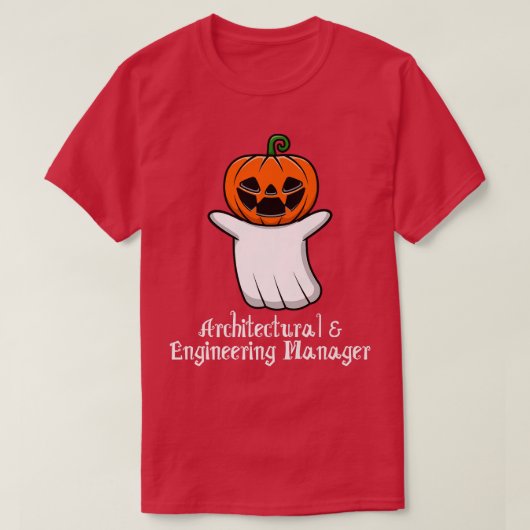 Pumpkin ghost Architectural & Engineering Manager Tシャツ (デザイン正面)
