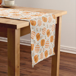 Pumpkin Gingham Table Runner ショートテーブルランナー