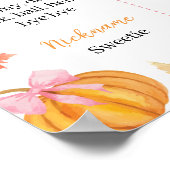 Pumpkin Girl First Year Photo Milestoneポスター ポスター (角)