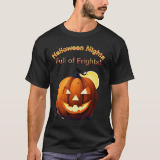 Pumpkin Glow Delight-Halloween Nights, Full of Fri Tシャツ