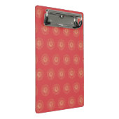 Pumpkin | Golden Zinnia Flower Medallions ミニクリップボード (アングル)