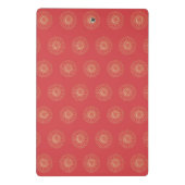 Pumpkin | Golden Zinnia Flower Medallions ミニクリップボード (裏面)