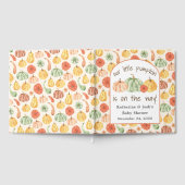 Pumpkin Gourd Autumn Baby Shower ゲストブック (全面)