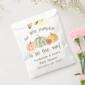 Pumpkin Gourd Autumn Baby Shower フェイバーバッグ (封をした状態)