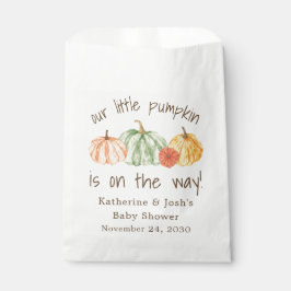 Pumpkin Gourd Autumn Baby Shower フェイバーバッグ