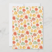 Pumpkin Gourd Autumn Baby Shower 招待状 (裏面)