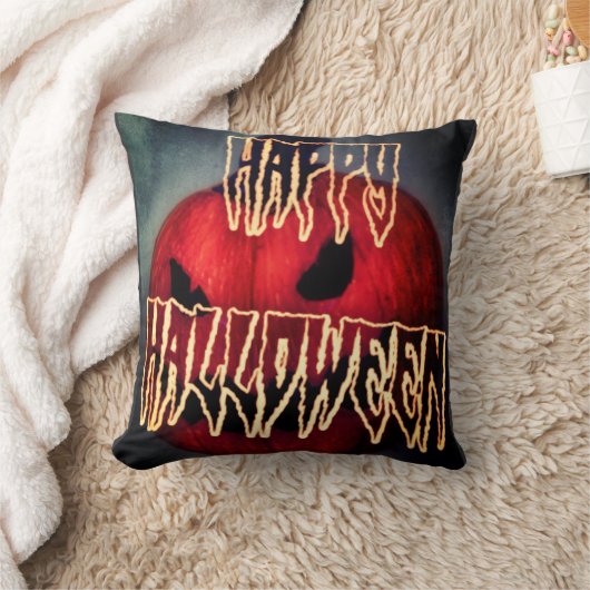 Pumpkin Grin クッション (ブランケット)