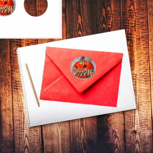 Pumpkin Grin ラウンドシール