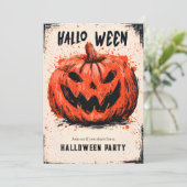 Pumpkin Grin Halloween Party 招待状 (スタンド正面)
