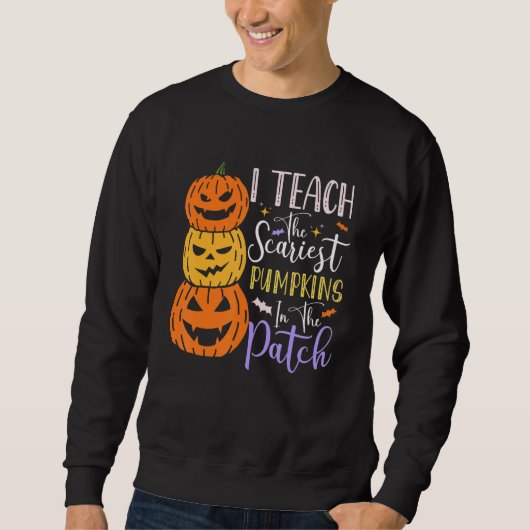 Pumpkin Halloween Costumes For Teachers   Women スウェットシャツ (正面)