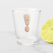 Pumpkin Halloween Exclamation Shot Glass ショットグラス (裏面)