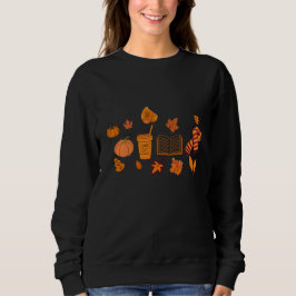 Pumpkin Halloween Sweatshirt Fall Cozy Spooky Vibe スウェットシャツ
