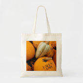 Pumpkin-Happy Fall Tote Bag トートバッグ (正面)