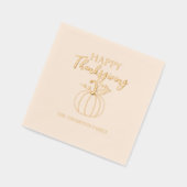 Pumpkin Happy Thanksgiving Family Party  箔ナプキン (左)