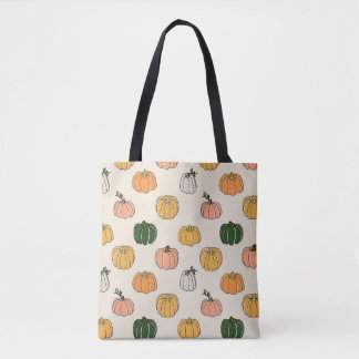 Pumpkin Harvest vintage Seamless Pattern トートバッグ