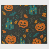 Pumpkin Haunt Pattern  ラッピングペーパー (フラット)