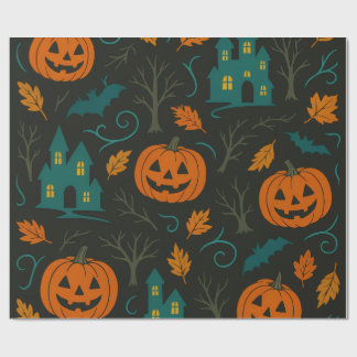 Pumpkin Haunt Pattern  ラッピングペーパー