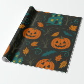Pumpkin Haunt Pattern  ラッピングペーパー (アンロールド)