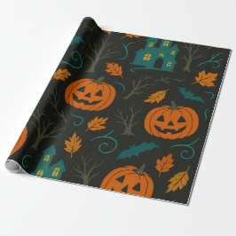 Pumpkin Haunt Pattern  ラッピングペーパー
